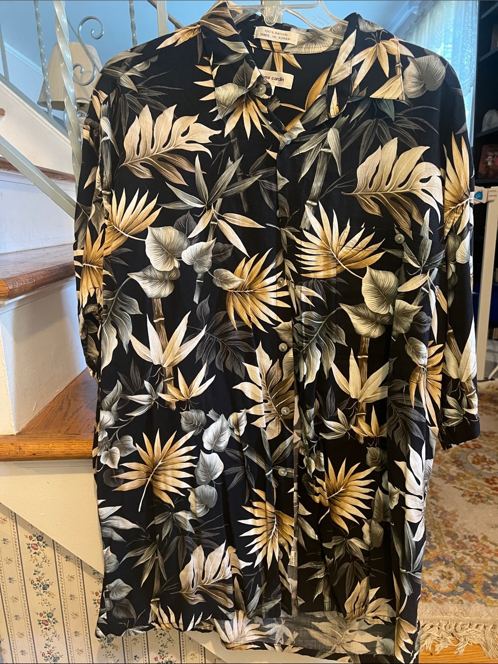 Pierre Cardin Tropical dress shirt, large